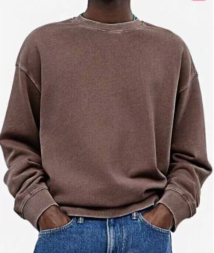 Men’s Washed Fleece Crewneck | Oversized Fit Sweatshirt | Everyday Loungewear Layer