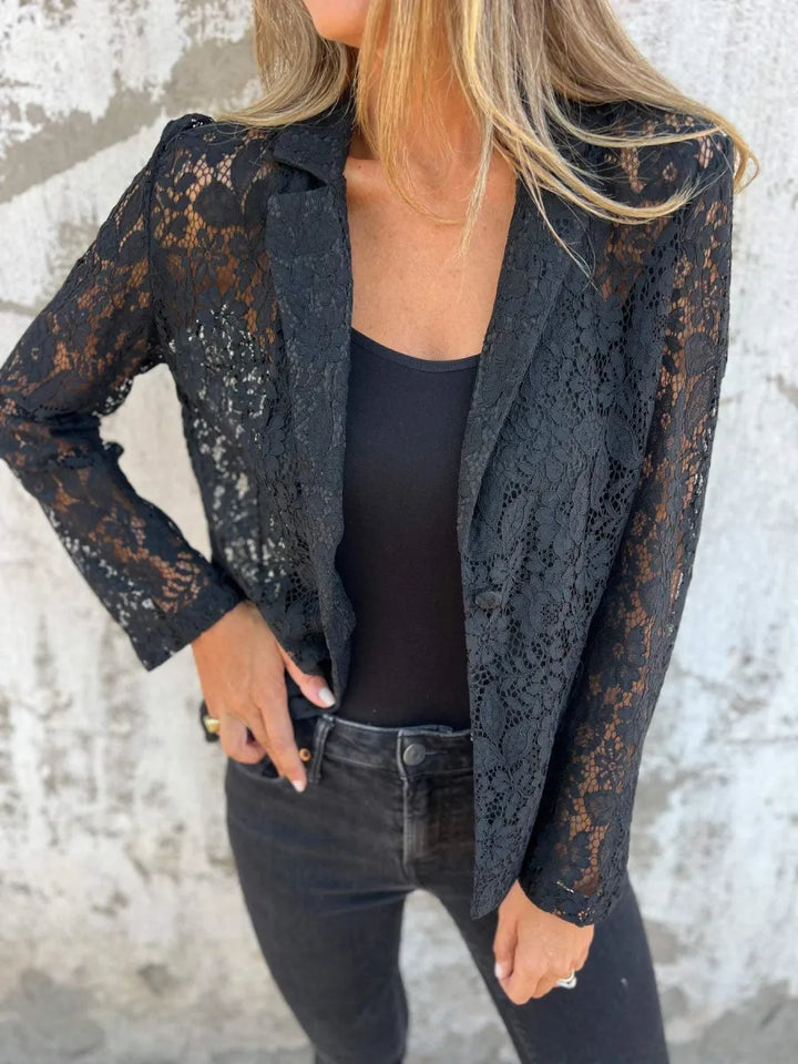 Félicie - Elegance in Lace Lightweight and Chic Blazer