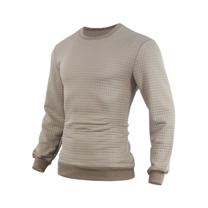 Men’s Waffle Knit Thermal Crewneck | Slim Fit Base Layer Top