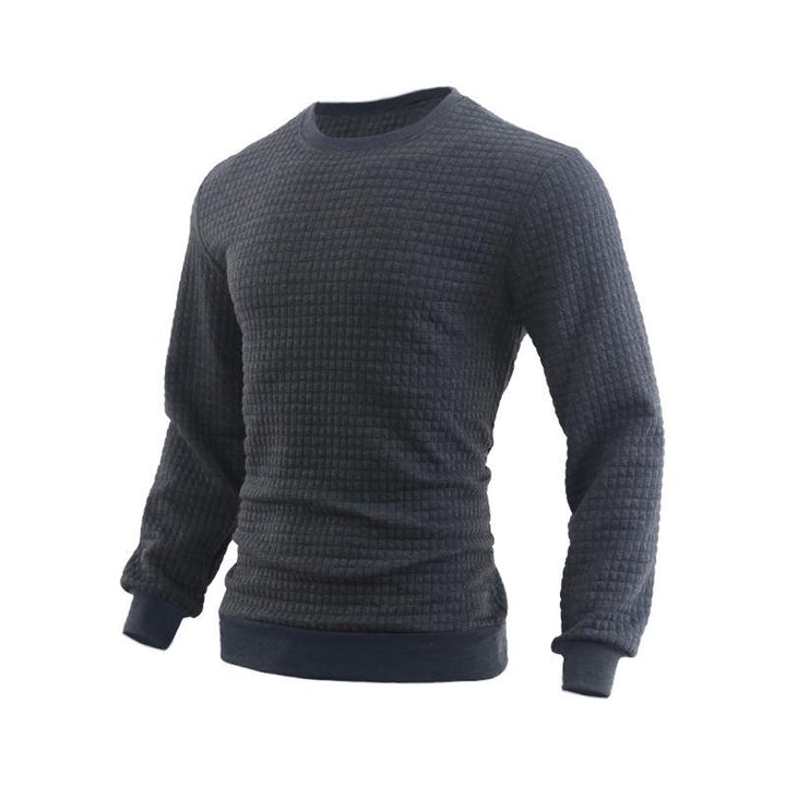 Men’s Waffle Knit Thermal Crewneck | Slim Fit Base Layer Top