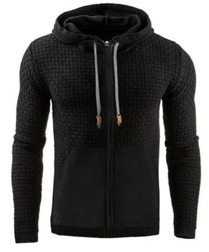 Men’s Zip Hoodie | Textured Knit | Casual Layering Canada