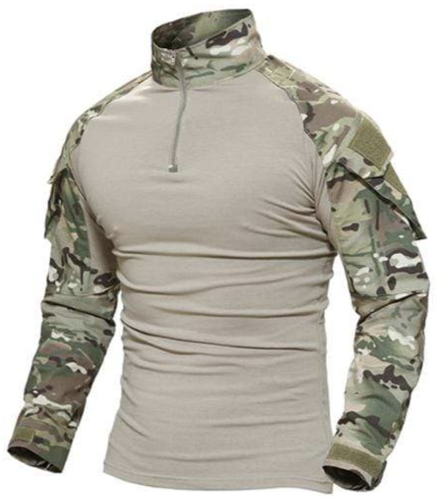Pull tactique à col zippé pour homme | Haut d'entraînement léger | Vêtements de sport outdoor 