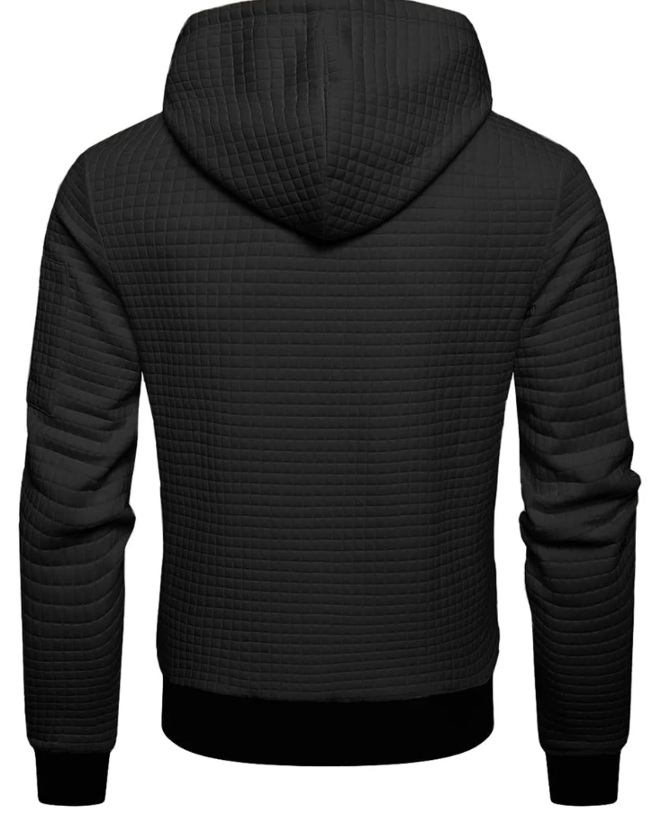 Men’s Quilted Hoodie | Zip-Up Sweatshirt with Hood | Casual Outerwear Canada
