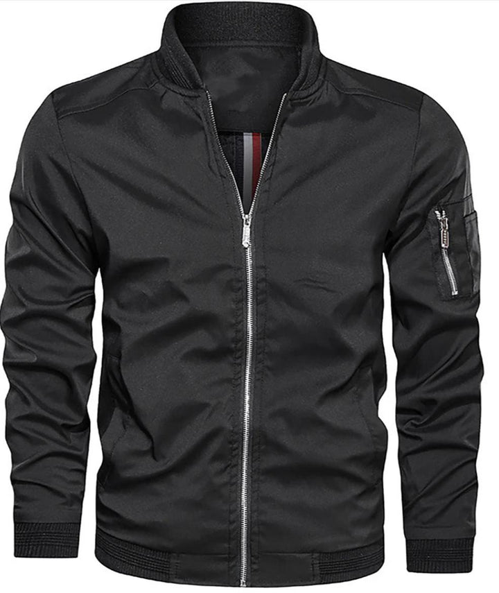 Men’s Lightweight Bomber Jacket | Zip-Up Casual Streetwear