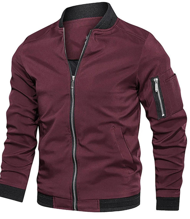 Men’s Lightweight Bomber Jacket | Zip-Up Casual Streetwear