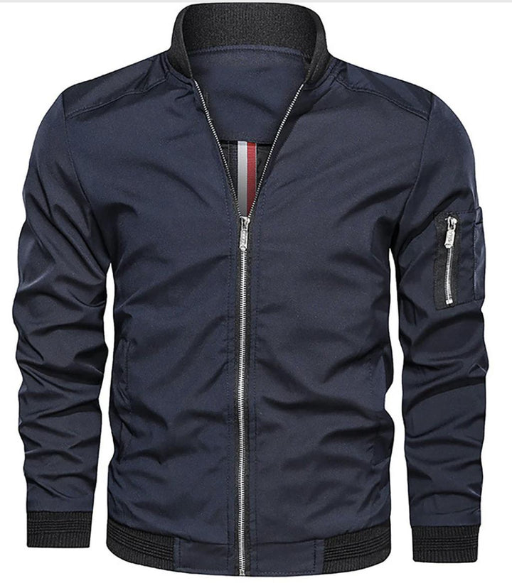 Men’s Lightweight Bomber Jacket | Zip-Up Casual Streetwear