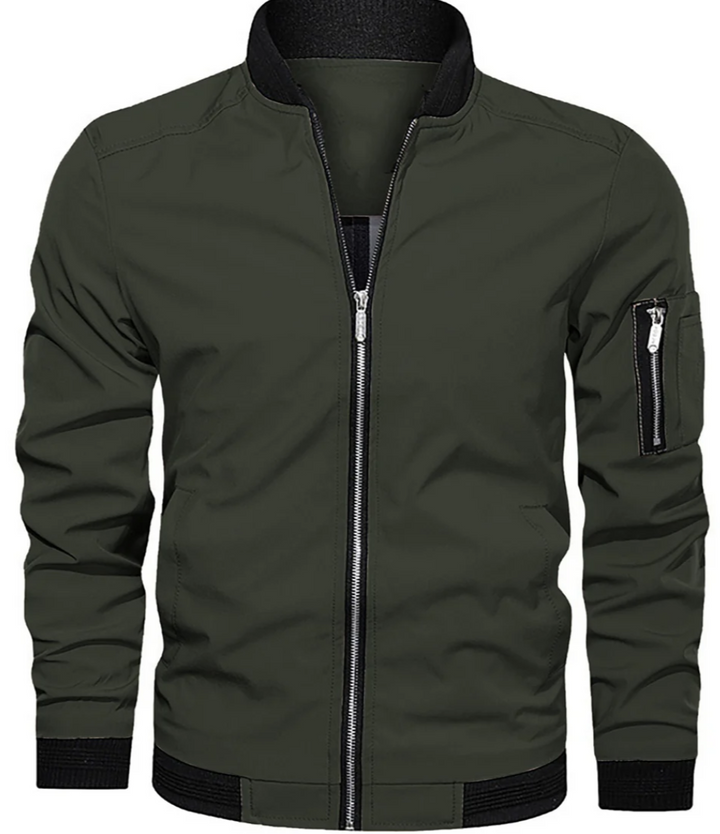 Men’s Lightweight Bomber Jacket | Zip-Up Casual Streetwear