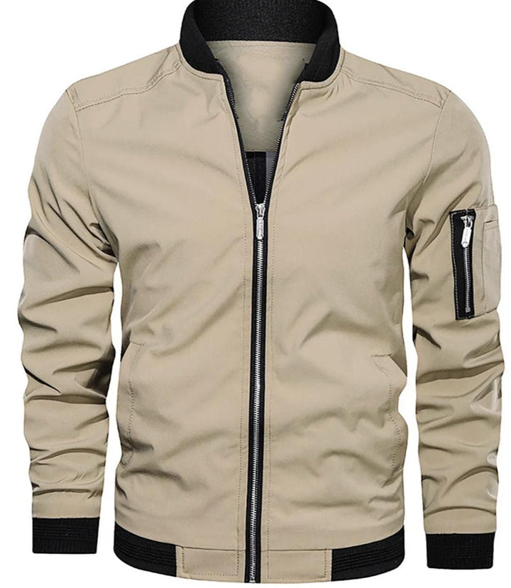 Men’s Lightweight Bomber Jacket | Zip-Up Casual Streetwear