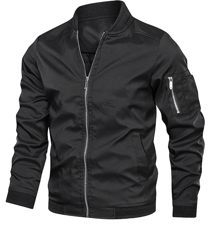 Men’s Lightweight Bomber Jacket | Zip-Up Casual Streetwear