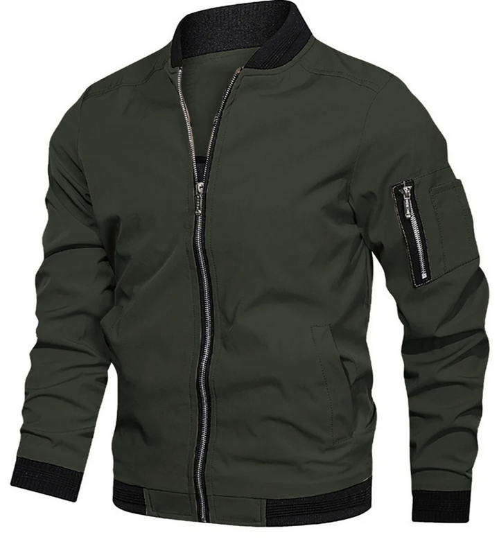Men’s Lightweight Bomber Jacket | Zip-Up Casual Streetwear