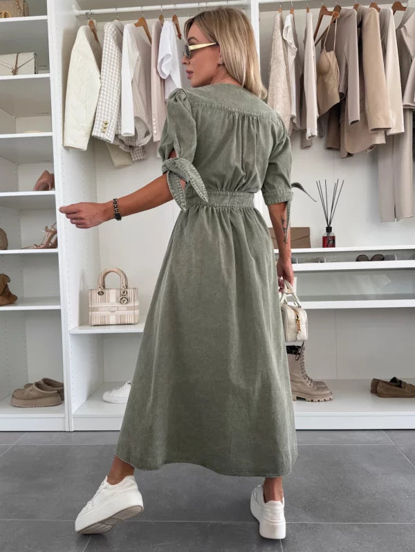 Vera - Radiant Denim Dress