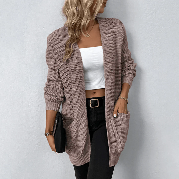 Long Open-Front Cardigan | Lightweight Knit | Relaxed Fit | Everyday Casual