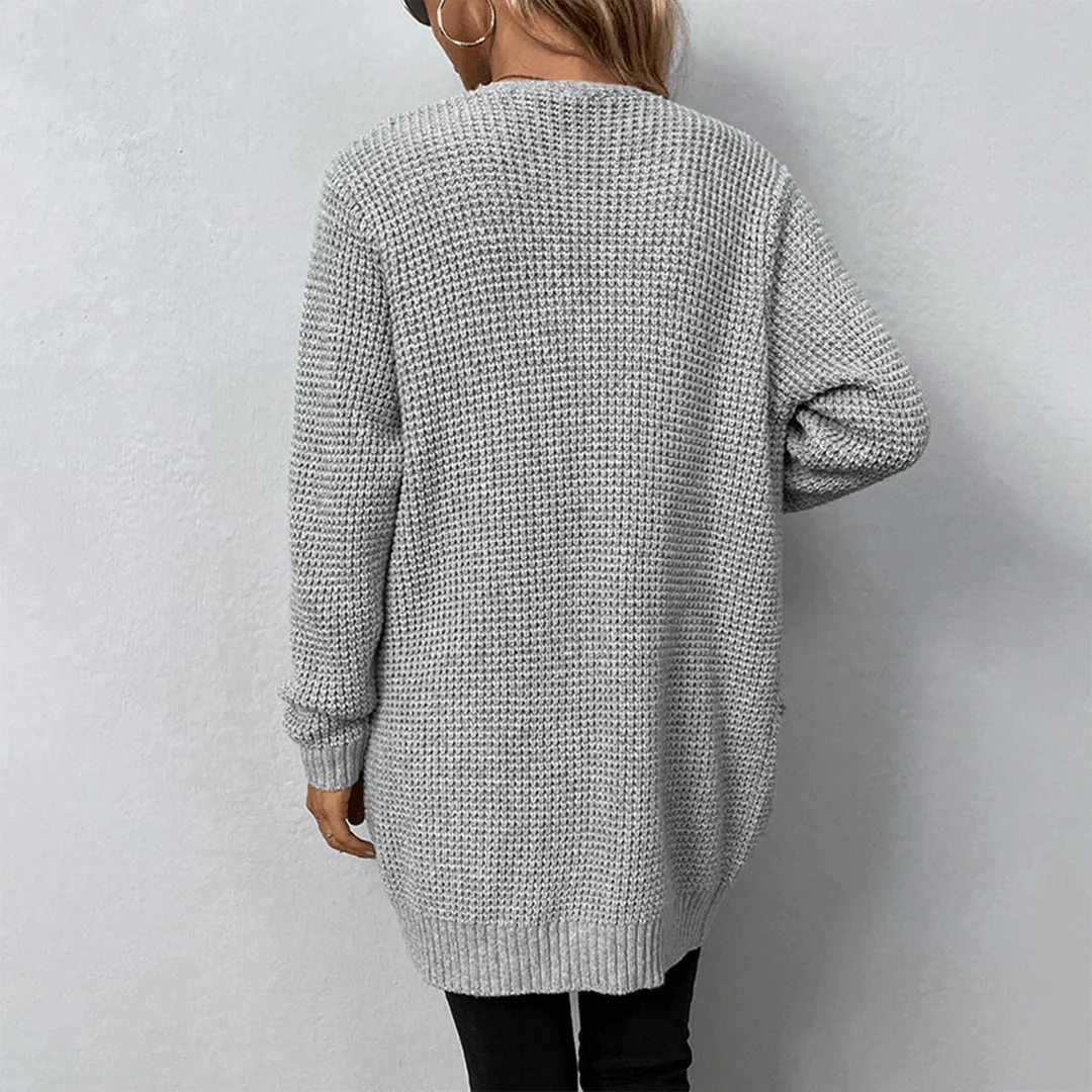 Long Open-Front Cardigan | Lightweight Knit | Relaxed Fit | Everyday Casual