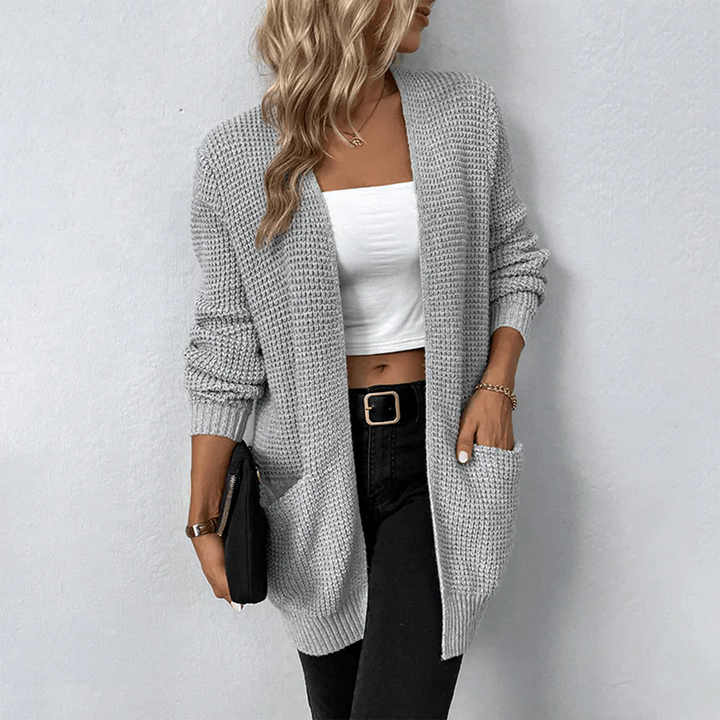 Long Open-Front Cardigan | Lightweight Knit | Relaxed Fit | Everyday Casual