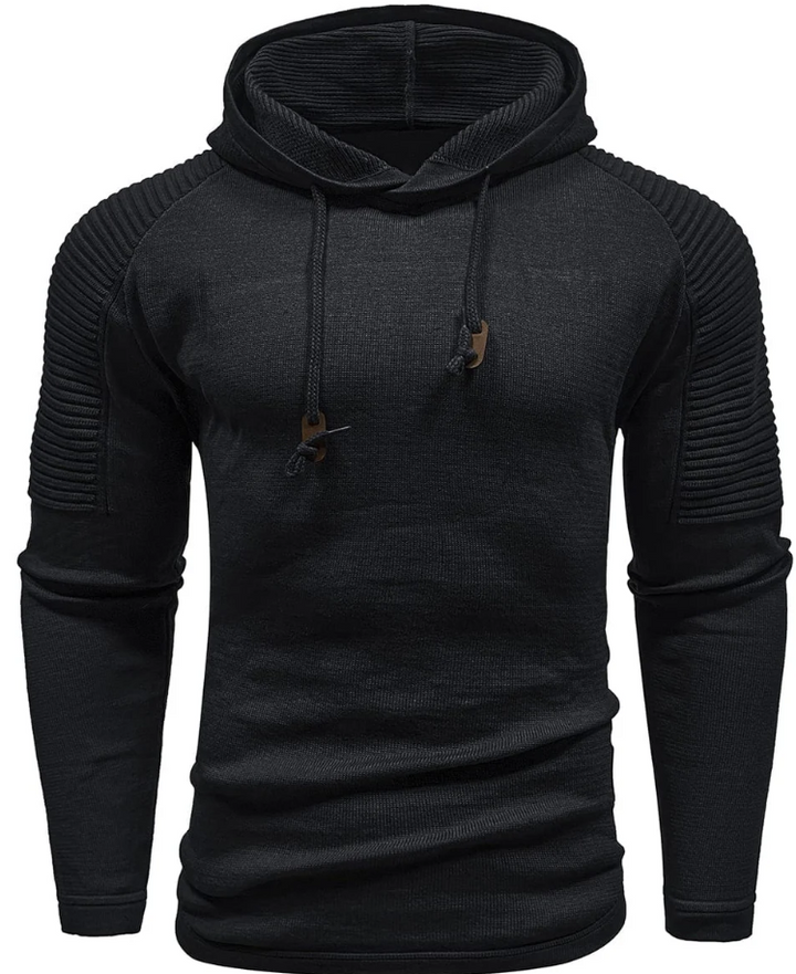 Men’s Knit Hoodie | Slim Fit Pullover | Casual Layering Sweater