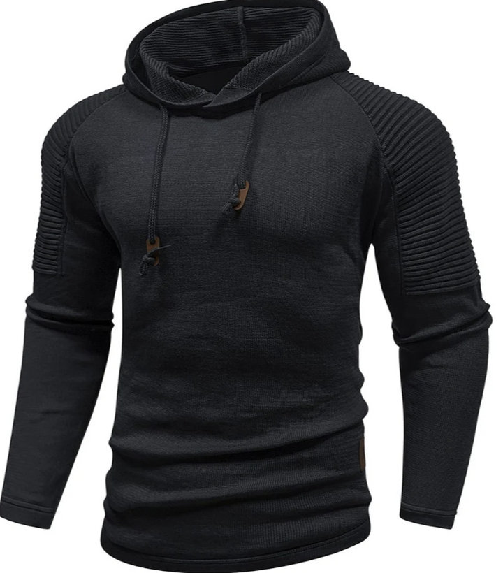 Men’s Knit Hoodie | Slim Fit Pullover | Casual Layering Sweater