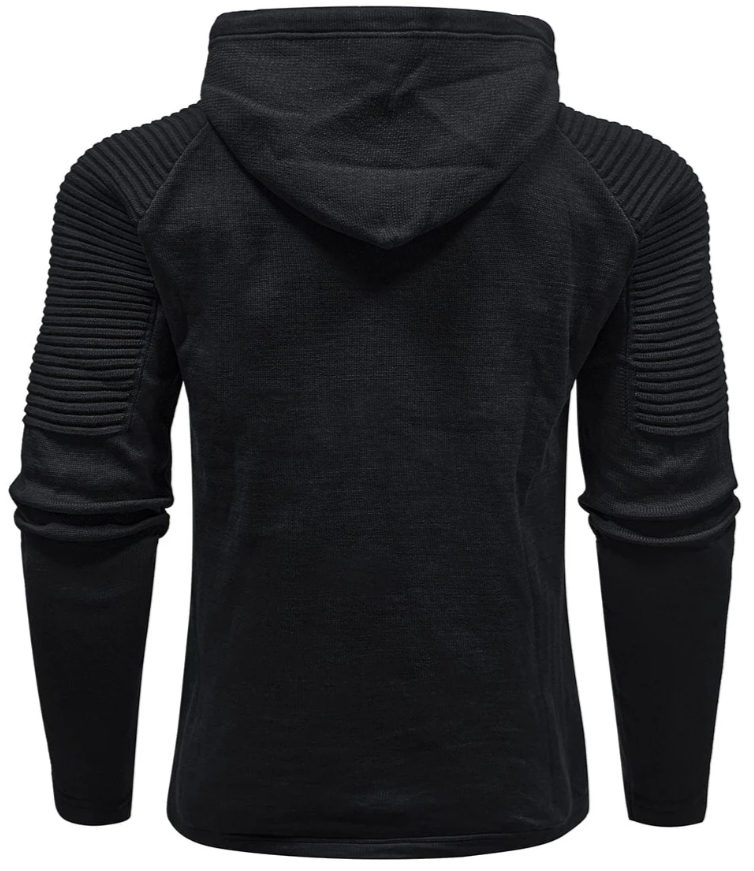 Men’s Knit Hoodie | Slim Fit Pullover | Casual Layering Sweater