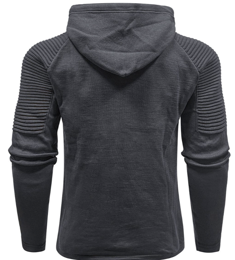 Men’s Knit Hoodie | Slim Fit Pullover | Casual Layering Sweater