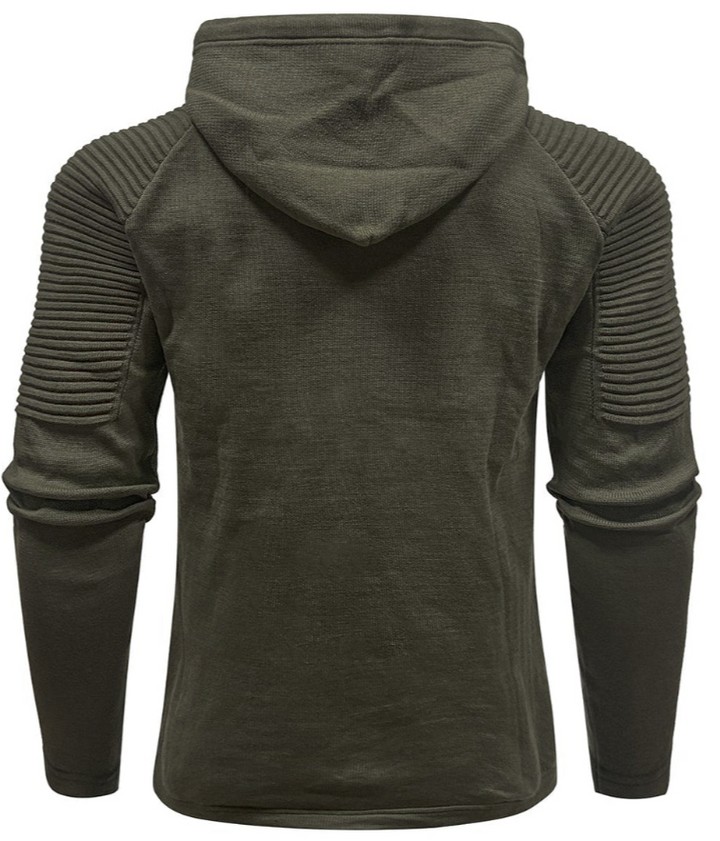 Men’s Knit Hoodie | Slim Fit Pullover | Casual Layering Sweater