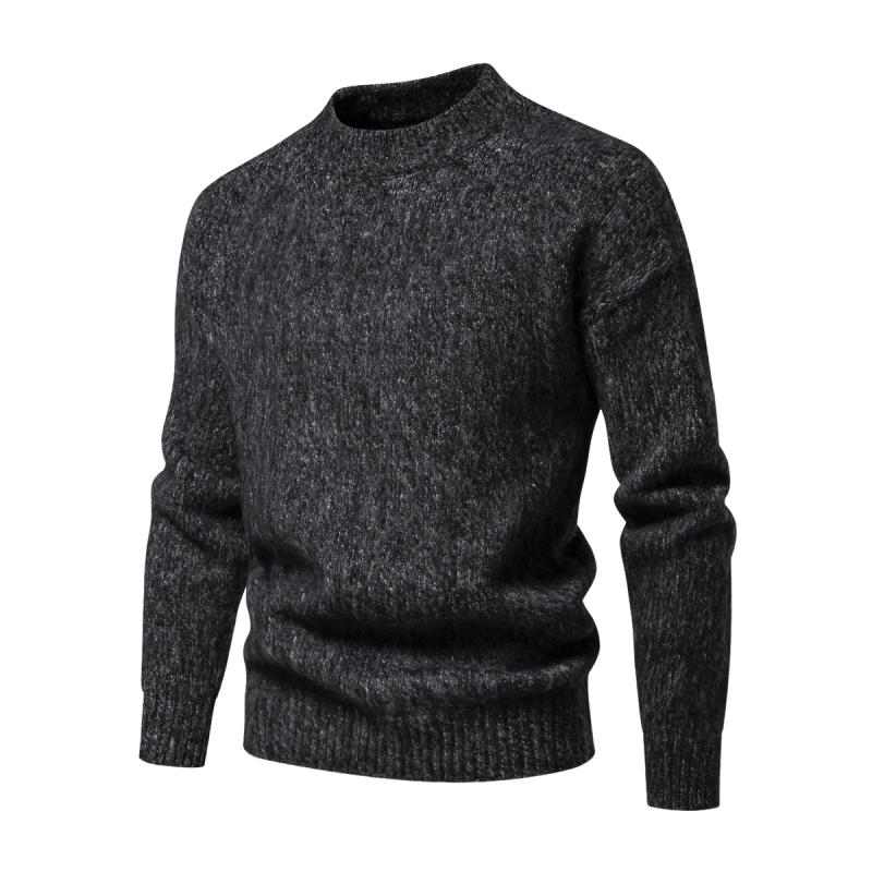 Men’s Donegal Knit Crewneck | Speckled Wool Pullover | Heritage Cold-Weather Sweater
