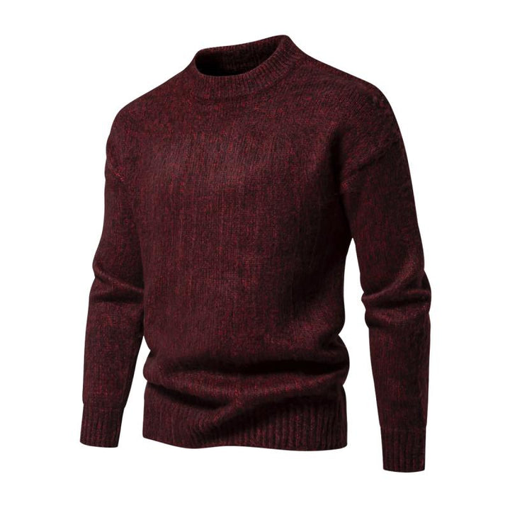 Men’s Donegal Knit Crewneck | Speckled Wool Pullover | Heritage Cold-Weather Sweater