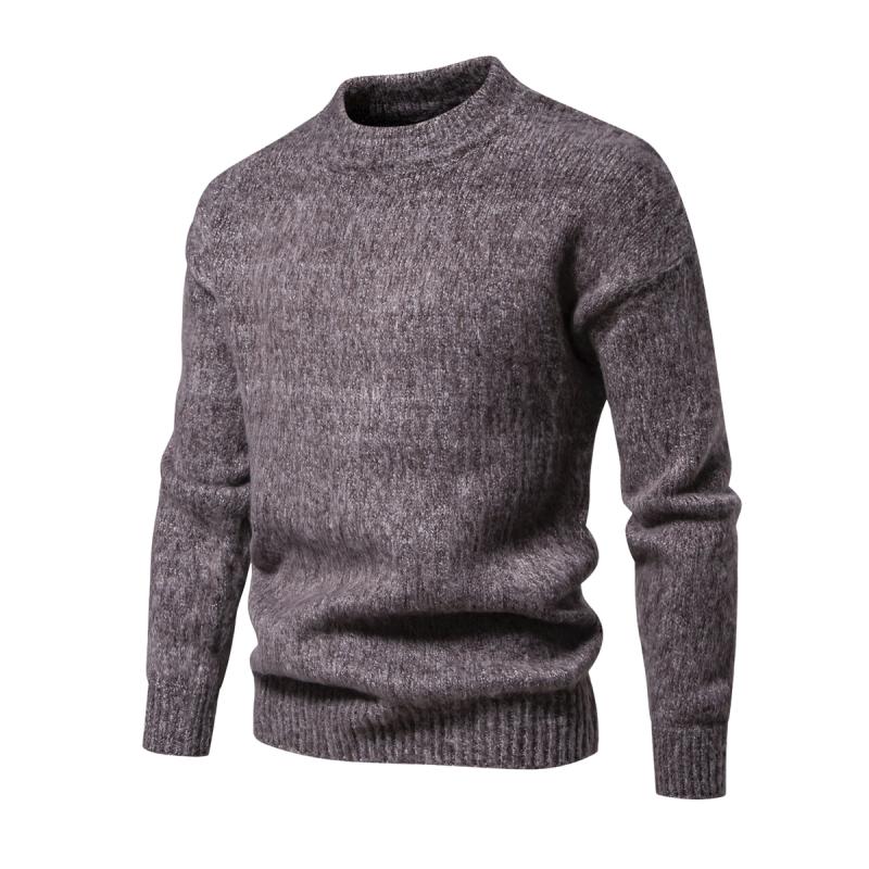 Men’s Donegal Knit Crewneck | Speckled Wool Pullover | Heritage Cold-Weather Sweater