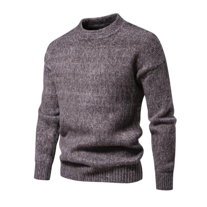 Men’s Donegal Knit Crewneck | Speckled Wool Pullover | Heritage Cold-Weather Sweater