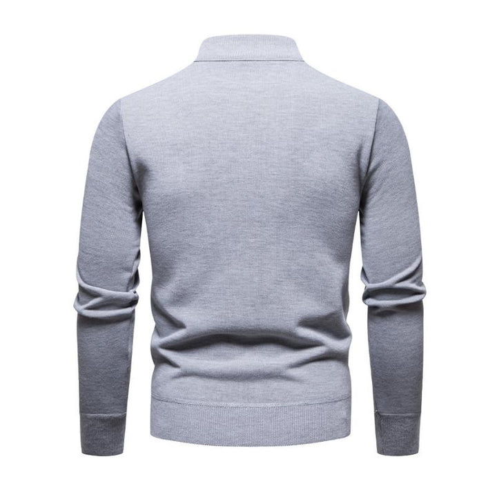 Men’s Quarter-Zip Cotton Blend Pullover | Lightweight Casual Sweater
