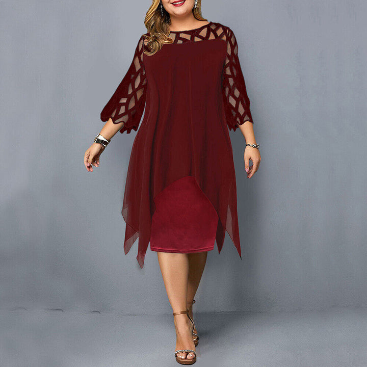 Laurienne - Plus Size Flowing Midi Dress