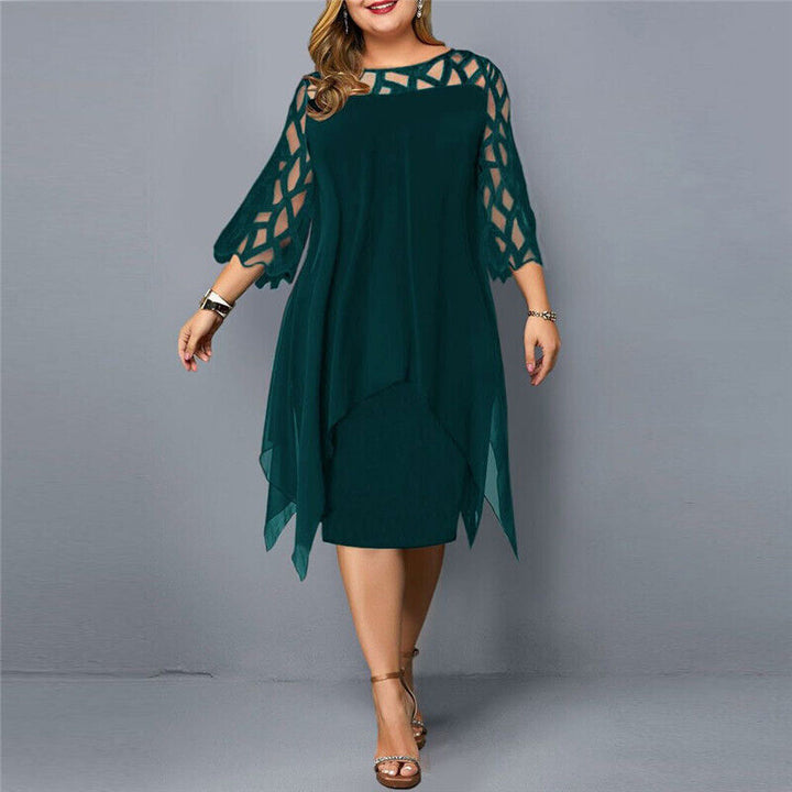 Laurienne - Plus Size Flowing Midi Dress