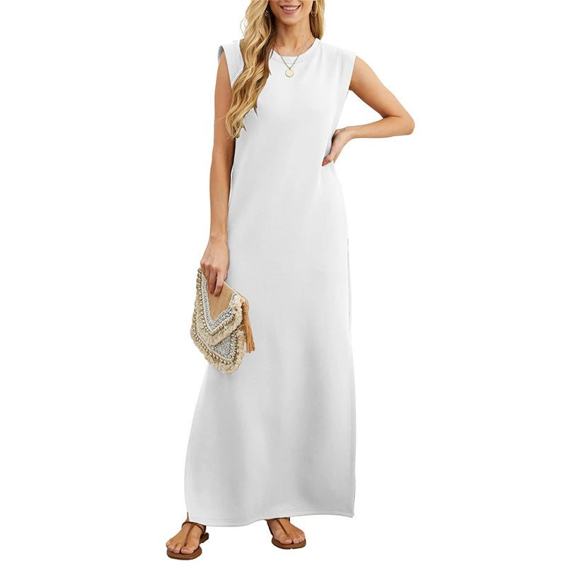 Soline - Sleeveless Summer Long Dress