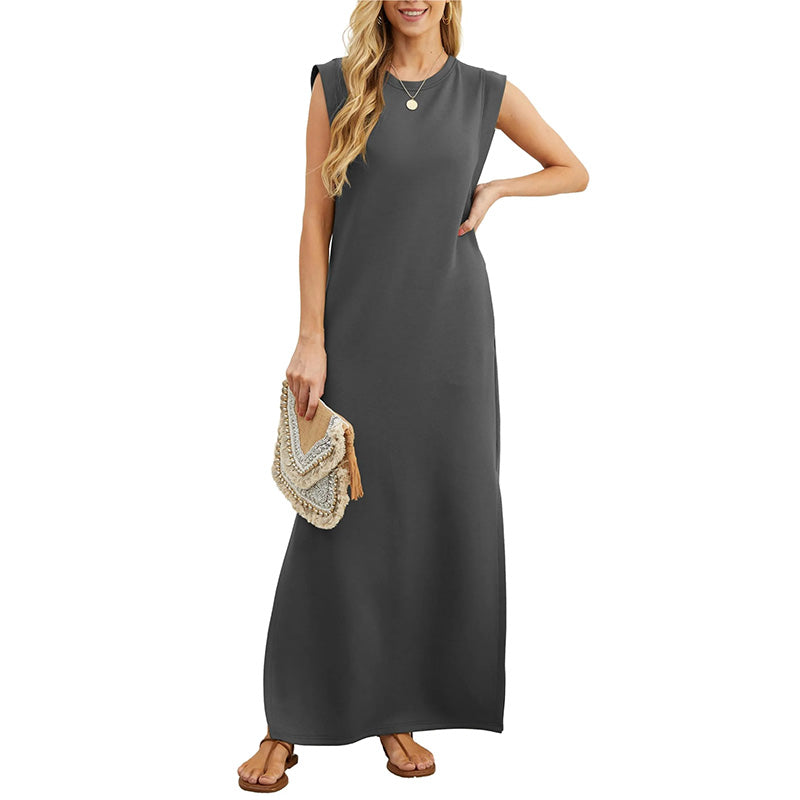 Soline - Sleeveless Summer Long Dress