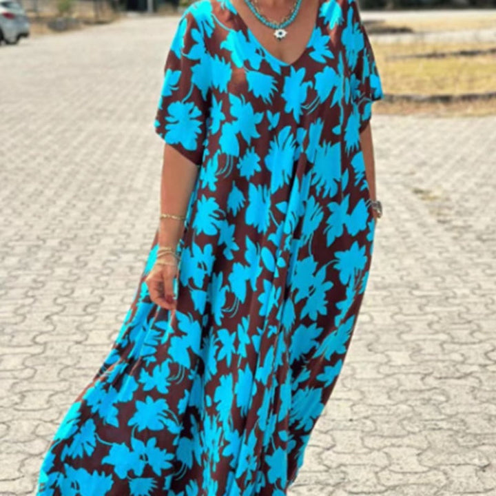 Lilac - Casual Printed Maxi Dress