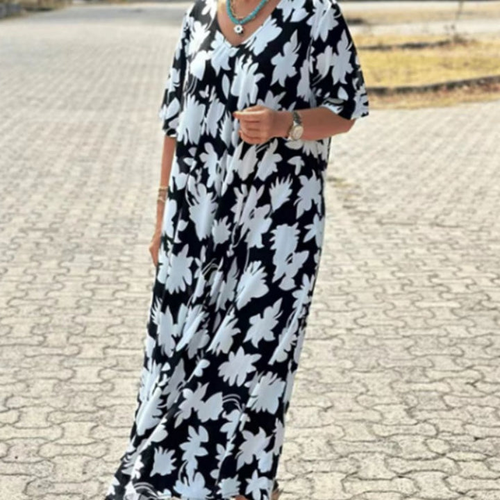 Lilac - Casual Printed Maxi Dress