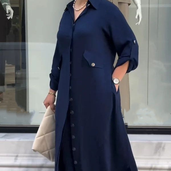 Danae - Ensemble 2 pièces décontracté pour femme, couleur unie 