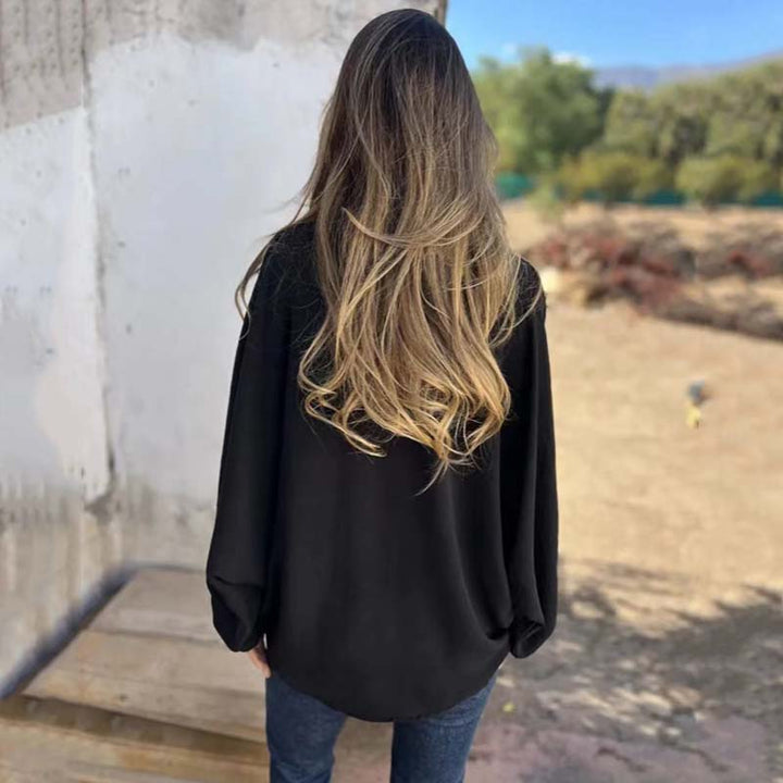 Aenor - Elegant and Versatile Lantern Sleeve Shirt