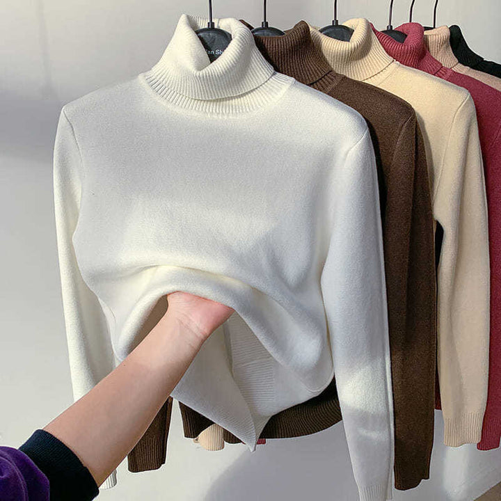 Clementine - High Neck Sweater, Elegant and Warm for Winter