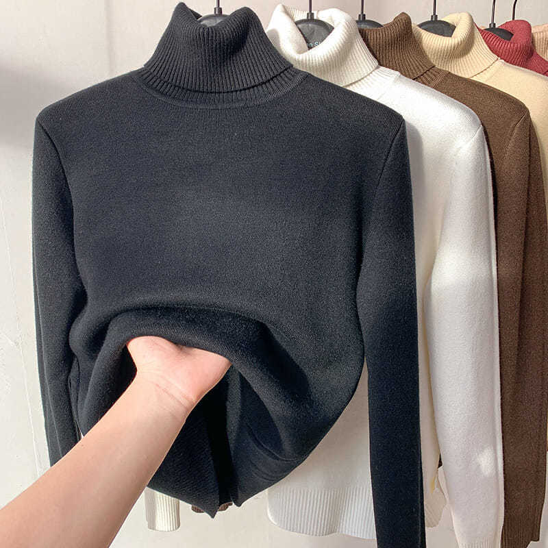 Clementine - High Neck Sweater, Elegant and Warm for Winter