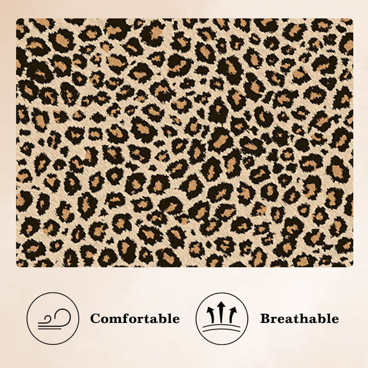 Laurence - Leopard Zebra V-Neck Long Sleeve Jumpsuit