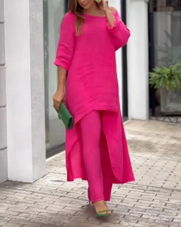 Clarisse - Women's Casual Linen Set