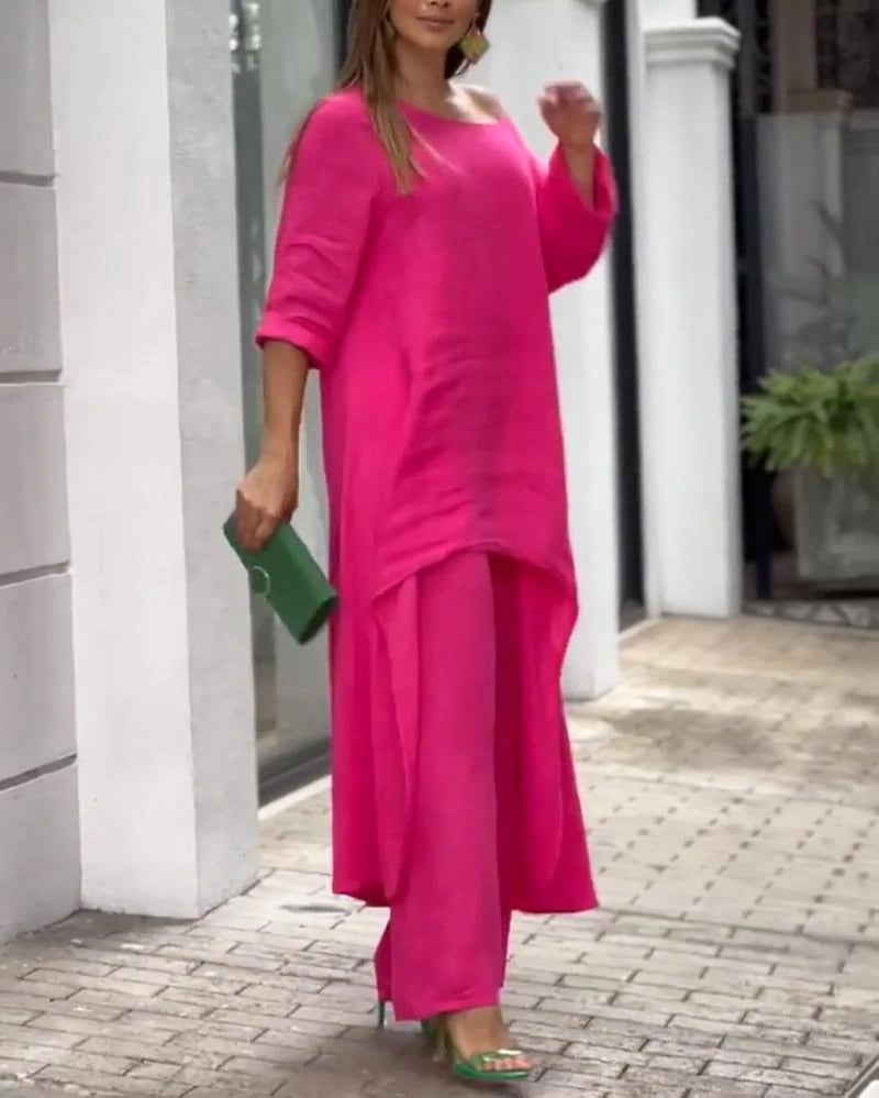 Clarisse - Women's Casual Linen Set