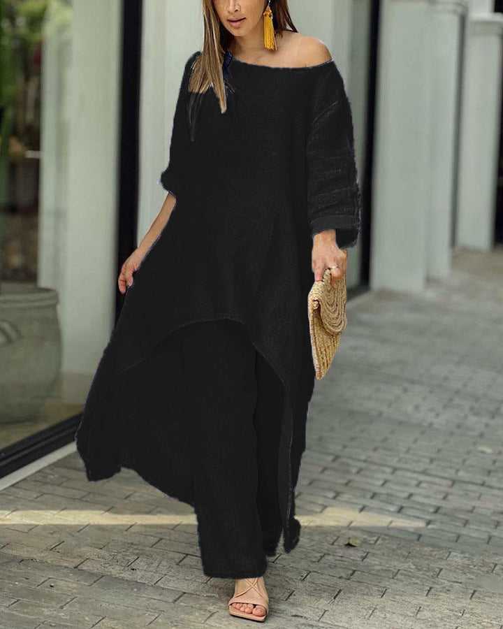 Clarisse - Women's Casual Linen Set