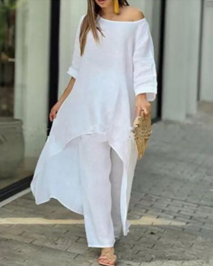 Clarisse - Women's Casual Linen Set