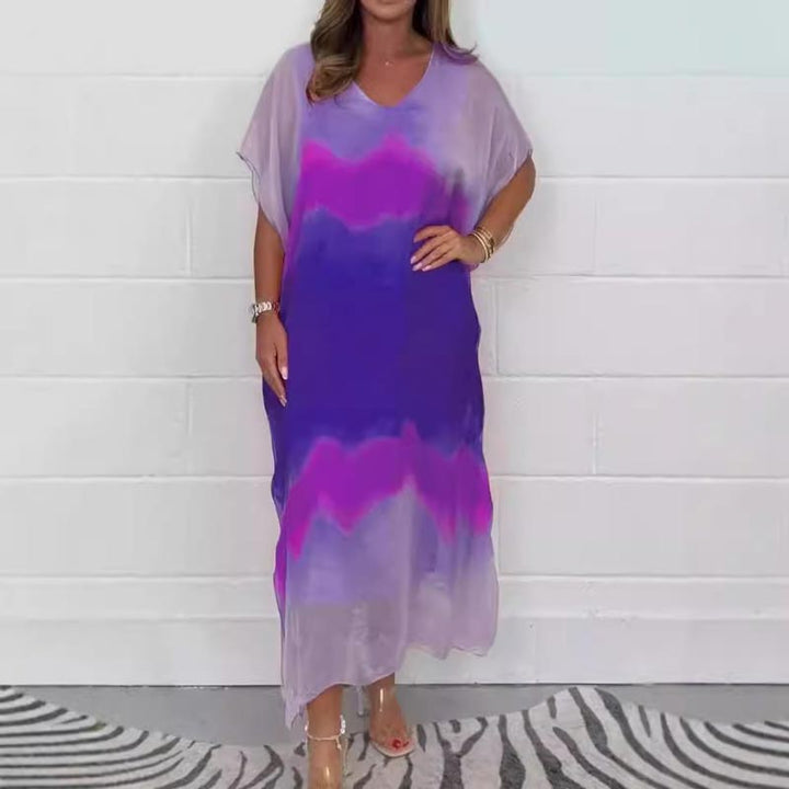 Magalie - Women's Dip Dye Chiffon Dress