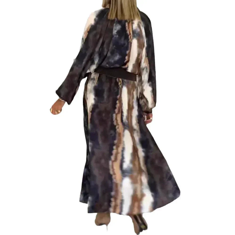 Selma - Elegant Tie &amp; Dye Long Dress