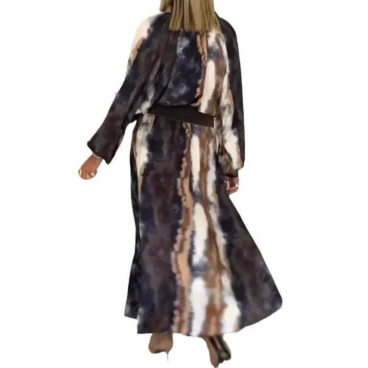 Selma - Elegant Tie &amp; Dye Long Dress