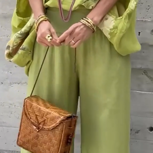 Régine - Ensemble 2 pièces ample en mousseline imprimée