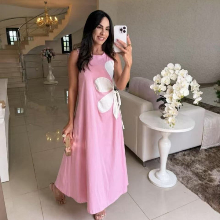 Isavelle - Sleeveless Floral Print Dress