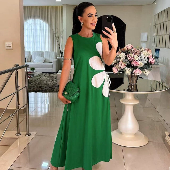 Isavelle - Sleeveless Floral Print Dress