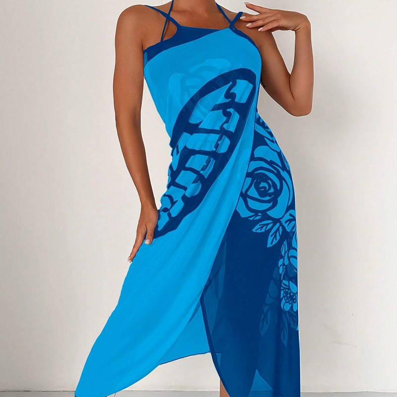 Kassara Women's Butterfly Print Swimsuit Cover Up